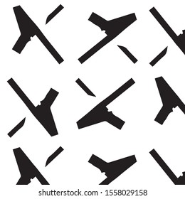 Grunge halftone black and white texture background. Abstract vector Texture