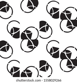 Grunge halftone black and white texture background. Abstract vector Texture