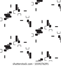 Grunge halftone black and white texture background. Abstract vector Texture