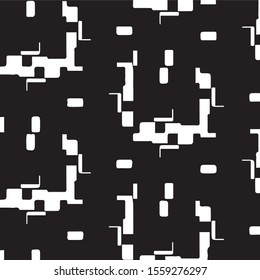 Grunge halftone black and white texture background. Abstract vector Texture