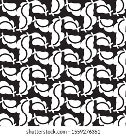 Grunge halftone black and white texture background. Abstract vector Texture