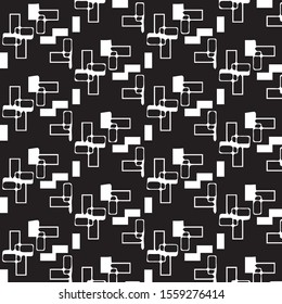 Grunge halftone black and white texture background. Abstract vector Texture