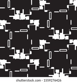 Grunge halftone black and white texture background. Abstract vector Texture