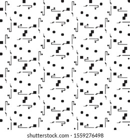 Grunge halftone black and white texture background. Abstract vector Texture