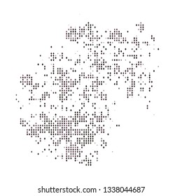Grunge halftone colored dotted texture background. Spotted vector abstract overlay. Monochrome pattern for web design, advertisment banners, comic books, manga, posters, pakaging. 