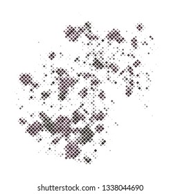 Grunge halftone colored dotted texture background. Spotted vector abstract overlay. Monochrome pattern for web design, advertisment banners, comic books, manga, posters, pakaging. 