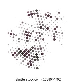 Grunge halftone colored dotted texture background. Spotted vector abstract overlay. Monochrome pattern for web design, advertisment banners, comic books, manga, posters, pakaging. 