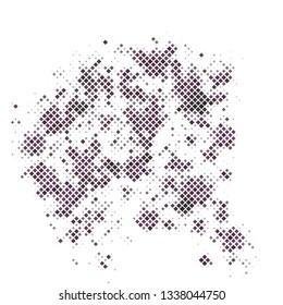 Grunge halftone colored dotted texture background. Spotted vector abstract overlay. Monochrome pattern for web design, advertisment banners, comic books, manga, posters, pakaging. 