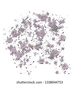 Grunge halftone colored dotted texture background. Spotted vector abstract overlay. Monochrome pattern for web design, advertisment banners, comic books, manga, posters, pakaging. 