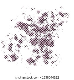 Grunge halftone colored dotted texture background. Spotted vector abstract overlay. Monochrome pattern for web design, advertisment banners, comic books, manga, posters, pakaging. 