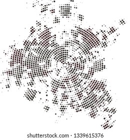 Grunge halftone colored dotted texture background. Spotted vector abstract overlay. Monochrome pattern for web design, advertisment banners, comic books, manga, posters, pakaging.