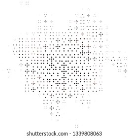 Grunge halftone colored dotted texture background. Spotted vector abstract overlay. Monochrome pattern for web design, advertisment banners, comic books, manga, posters, pakaging. 