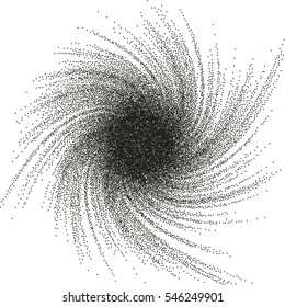 Grunge halftone distress dots background. Vortex texture. EPS 10 vector file 