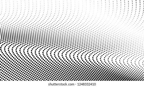 grunge halftone dot overlay wavy curve pattern