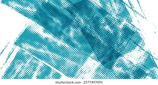 Grunge Halftone Dot Pattern Collage Paper Cut Out Texture Vector 