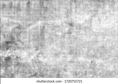 Grunge Halftone Dots Background. Offset Printing Texture. 