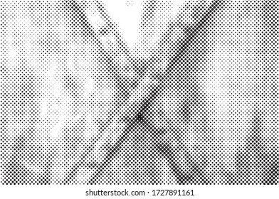 Grunge halftone dots background. Offset Printing Texture. 