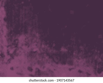 Grunge Halftone Dots Background. Offset Printing Texture. 