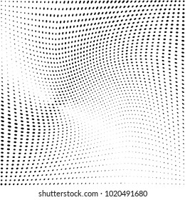 Grunge halftone dots pattern texture 
background. Paint stains. Modern dotted vector illustration. Abstract curves. Points backdrop. Grungy spotted pattern
