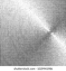 Grunge halftone dots pattern texture 
background. Modern vector illustration. Abstract curves. Points backdrop. Grungy monochrome spotted pattern

