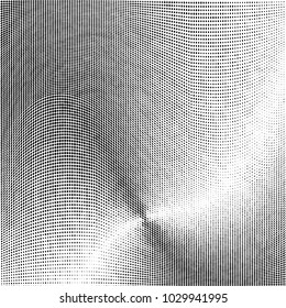 Grunge halftone dots pattern texture 
background. Modern vector illustration. Abstract curves. Points backdrop. Grungy monochrome spotted pattern
