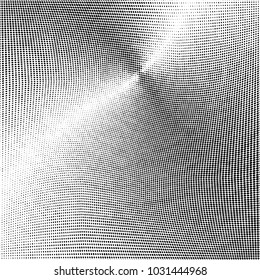 Grunge halftone dots pattern texture 
background. Black points stains. Modern vector  illustration. Abstract curves. Polka dot backdrop. Grungy spotted pattern
