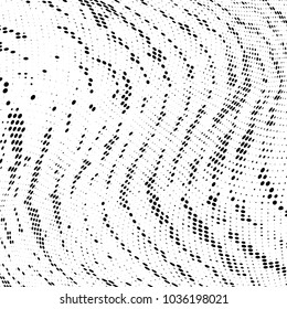 Grunge halftone dots pattern texture background.Black pixels. Modern dotted vector illustration. Abstract wavy lines. Points backdrop. Grungy spotted pattern. 