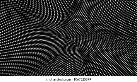 Grunge halftone dots pattern texture background. Black and white pixels art. Modern dotted vector illustration. Abstract wavy lines. Points backdrop. Gradient spotted pattern