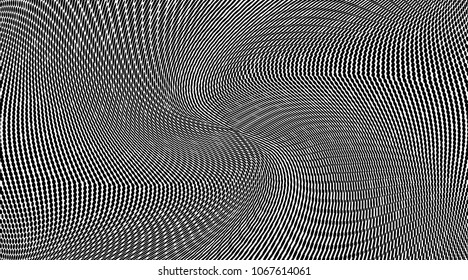 Grunge halftone dots pattern texture background. Black and white pixels. Modern dotted vector illustration. Abstract wavy lines. Points backdrop. Gradient spotted pattern