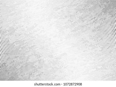 Grunge halftone dots pattern texture background. Abstract curves. Points backdrop. Wavy dotted spotted 
pattern. Modern abstract dotted template vector illustration for design, covers, web  banners