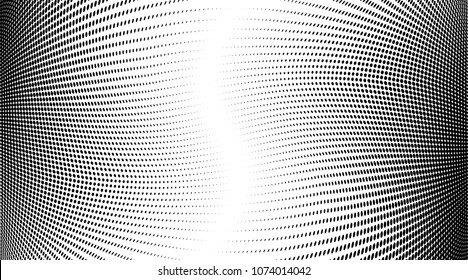 Grunge halftone dots pattern texture background. Abstract curves. Points backdrop. Wavy dotted spotted 
pattern. Modern abstract dotted template vector illustration for design, covers, web  banners