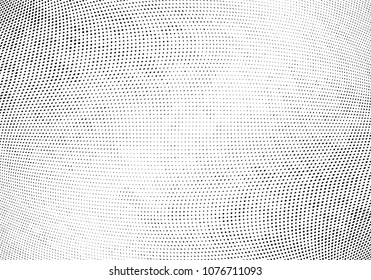 Grunge halftone dots pattern texture background. Abstract curves. Points backdrop. Wavy dotted spotted 
pattern. Modern abstract dotted template vector illustration for design, covers, web  banners