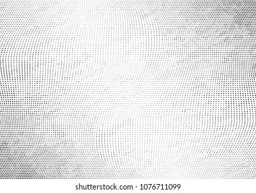 Grunge halftone dots pattern texture background. Abstract curves. Points backdrop. Wavy dotted spotted 
pattern. Modern abstract dotted template vector illustration for design, covers, web  banners