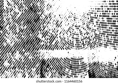 Grunge halftone dots pattern texture background. Modern dotted illustration. Abstract curves. Grungy frame. Geometric spotted pattern. Monochrome template for web design, covers, web sites, banners