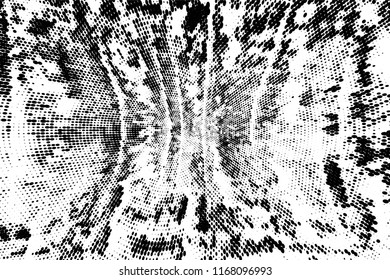 Grunge halftone dots pattern texture background. Modern dotted vector illustration. Abstract curves. Grungy frame. Geometric spotted pattern. Monochrome template for web design,  web sites, banners