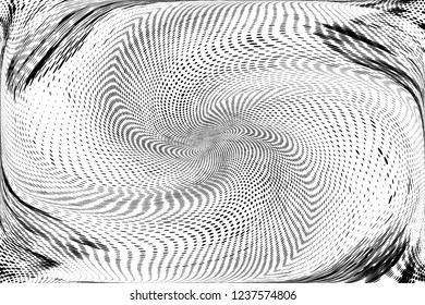 Grunge halftone dots pattern texture background.  Dotted black and white vector illustration. Grungy frame. Geometric spotted pattern. Monochrome template for web design, covers, web sites, banners