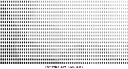 Grunge halftone dots pattern texture background. Low poly design. Modern dotted panoramic vector illustration. Abstract wavy lines. Triangular polygon black and white backdrop