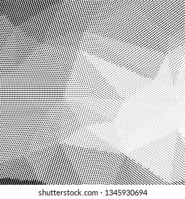 Grunge halftone dots pattern texture background. Low poly design. Modern dotted vector illustration. Abstract wavy lines. Triangular polygon backdrop