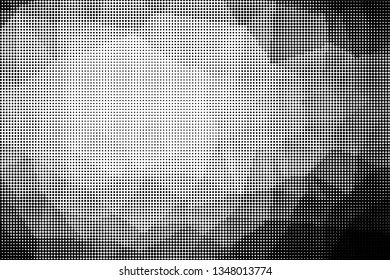 Grunge halftone dots pattern texture background. Low poly design. Modern dotted vector illustration. Abstract wavy lines. Triangular polygon backdrop