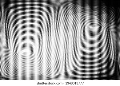 Grunge halftone dots pattern texture background. Low poly design. Modern dotted vector illustration. Abstract wavy lines. Triangular polygon backdrop