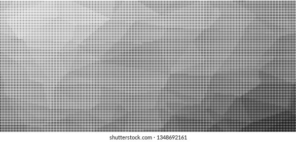 Grunge halftone dots pattern texture background. Low poly design. Modern dotted panoramic vector illustration. Abstract wavy lines. Triangular polygon backdrop