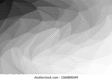Grunge halftone dots pattern texture background. Low poly design. Modern dotted vector illustration. Abstract wavy lines. Triangular polygon backdrop