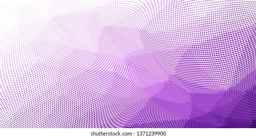 Grunge halftone dots pattern texture background. Low poly design. Modern gradient monochrome dotted  vector illustration. Abstract wavy lines. Triangular polygon backdrop