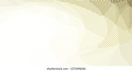 Grunge halftone dots pattern texture background. Low poly design. Modern gradient monochrome dotted  vector illustration. Abstract wavy lines. Triangular polygon backdrop