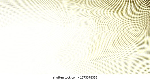 Grunge halftone dots pattern texture background. Low poly design. Modern gradient monochrome dotted  vector illustration. Abstract wavy lines. Triangular polygon backdrop