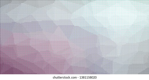 Grunge halftone dots pattern texture background. Low poly design. Modern dotted panoramic vector illustration. Abstract wavy lines. Triangular polygon backdrop
