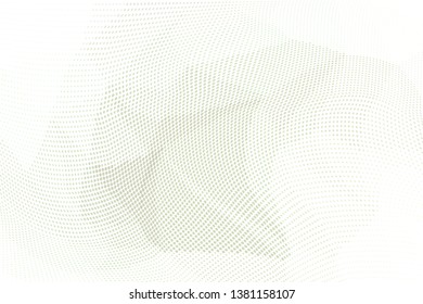 Grunge halftone dots pattern texture background. Low poly design. Modern dotted monochrome vector illustration. Abstract wavy lines. Triangular polygon backdrop