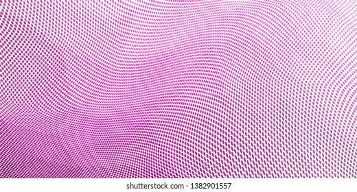 Grunge halftone dots pattern texture background. Low poly design. Modern gradient monochrome dotted panoramic vector illustration. Abstract wavy lines. Triangular polygon backdrop
