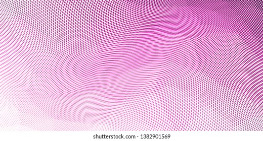 Grunge halftone dots pattern texture background. Low poly design. Modern gradient monochrome dotted panoramic vector illustration. Abstract wavy lines. Triangular polygon backdrop