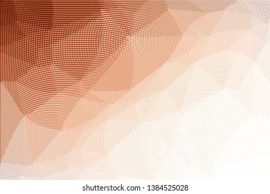 Grunge halftone dots pattern texture background. Low poly design. Modern gradient monochrome dotted vector illustration. Abstract wavy lines. Triangular polygon backdrop